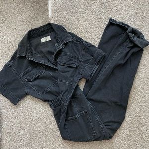 Free People Denim Jumpsuit